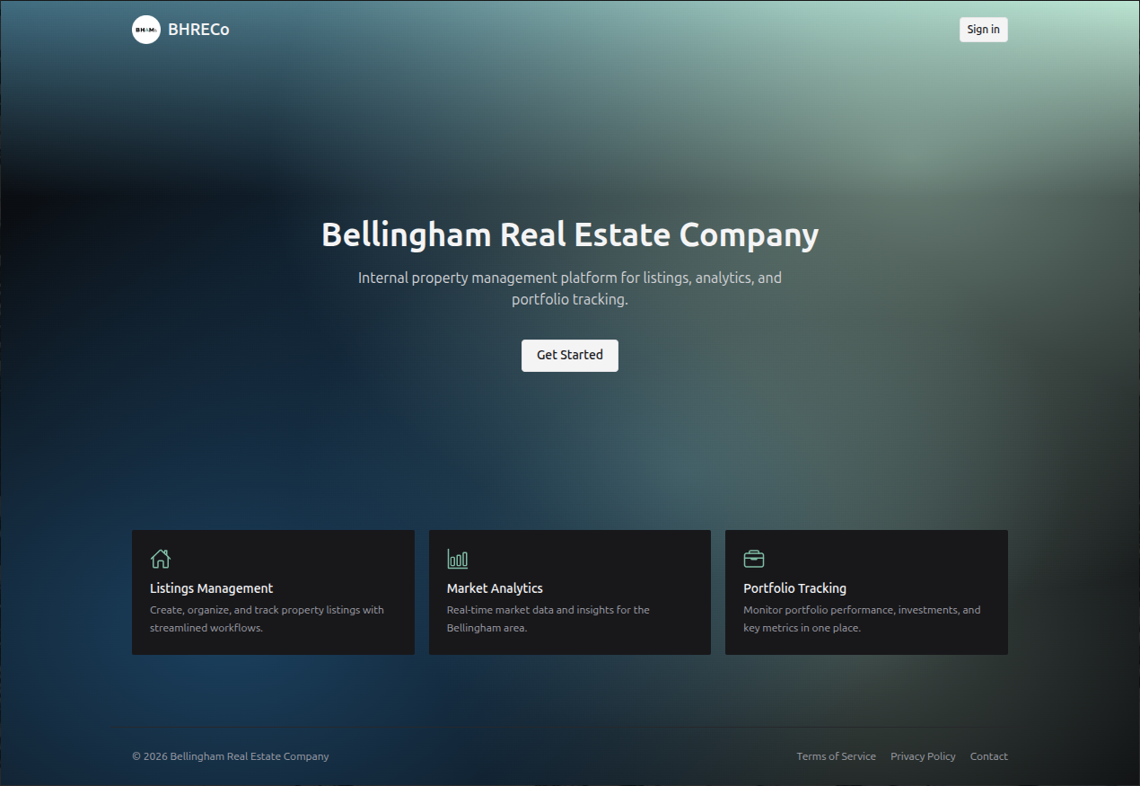 Bellingham Real Estate Co - Internal listing intelligence platform