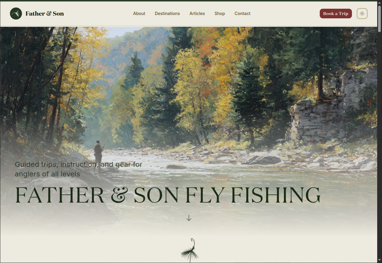 Digital Booking & Commerce Platform for a Fly Fishing Guide