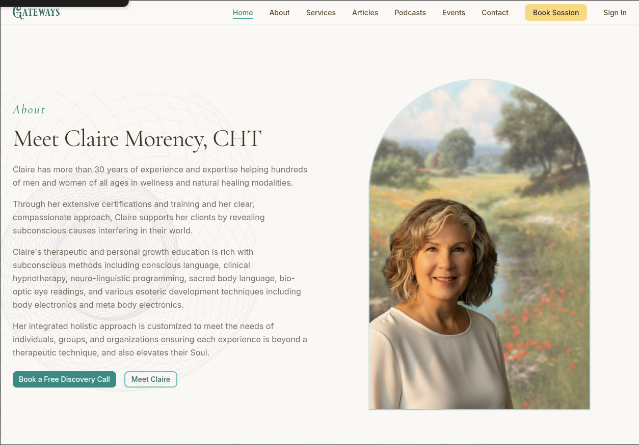 Meet Claire Morency - professional practitioner profile