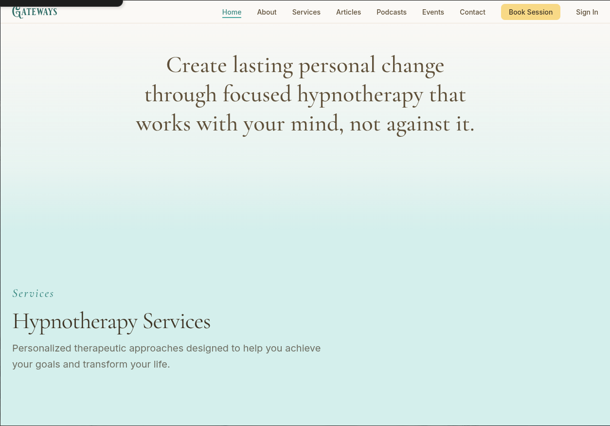 Structured service offerings with clear booking paths